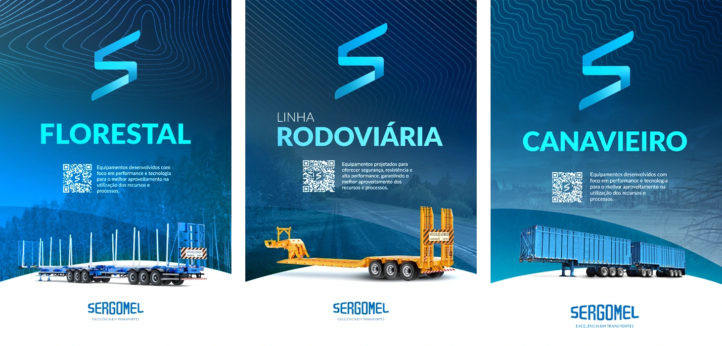 Artes originais das linhas florestal, rodoviária e canavieira da Sergomel